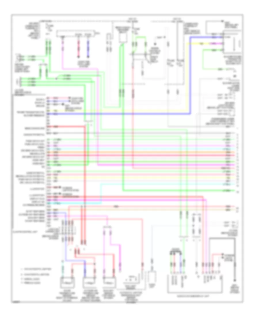 3.5L, Automatic AC Wiring Diagram, without Navigation (1 of 2) for Honda Accord EX 2008