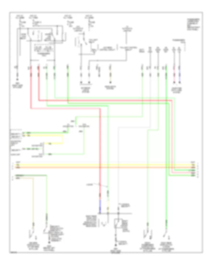Forced Entry Wiring Diagram 2 of 3 for Honda Accord EX 2008