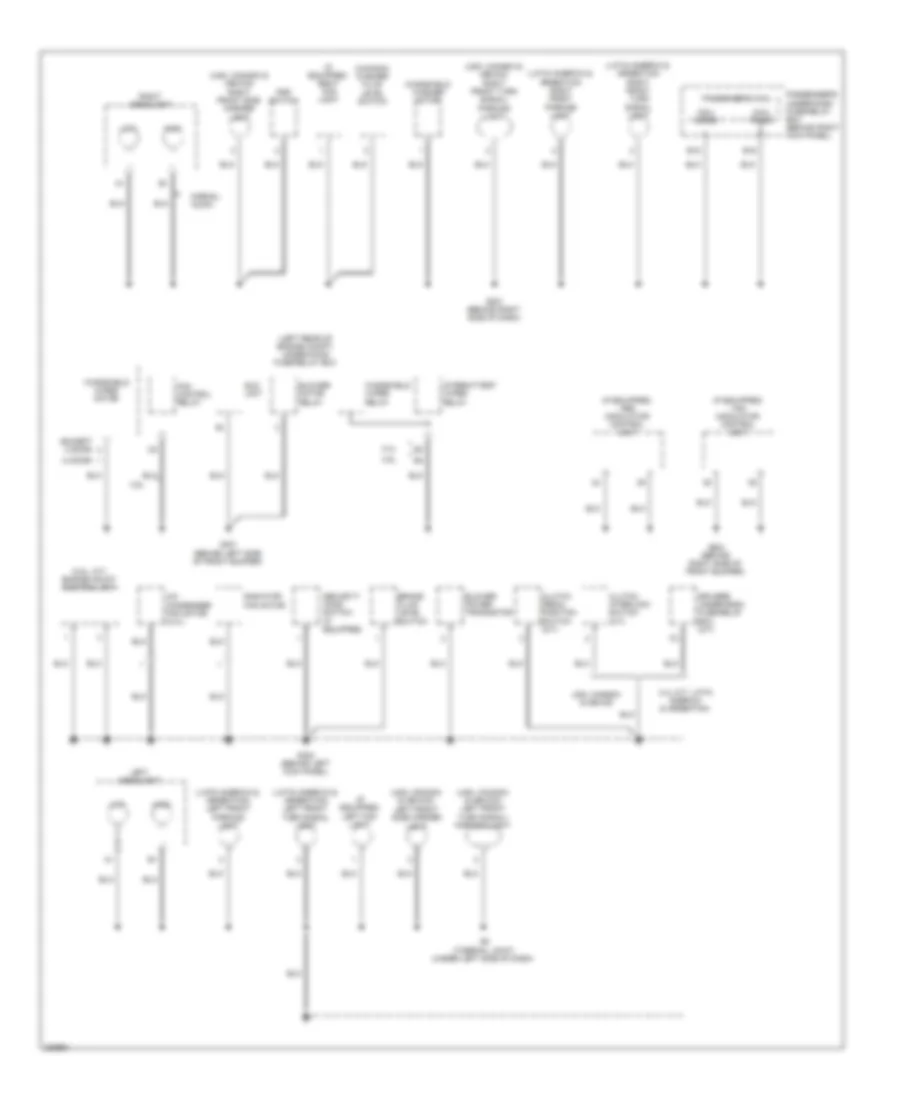 Ground Distribution Wiring Diagram (2 of 5) for Honda Accord EX 2008