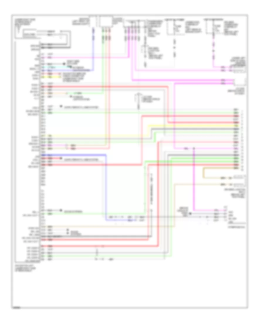 Navigation Wiring Diagram 1 of 2 for Honda Accord EX 2008