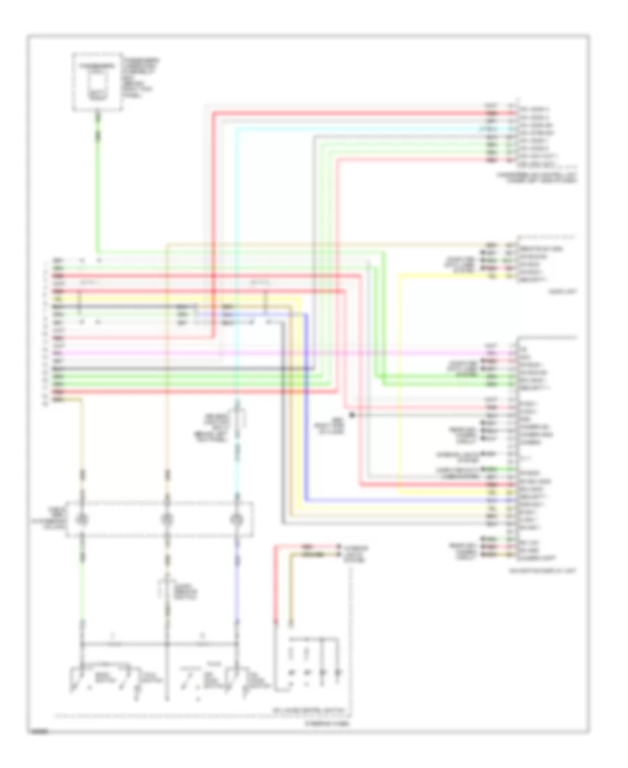 Navigation Wiring Diagram 2 of 2 for Honda Accord EX 2008