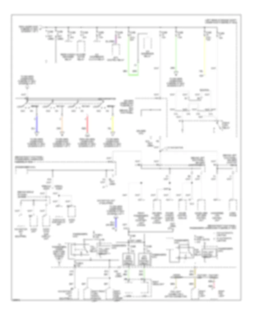 Power Distribution Wiring Diagram 3 of 7 for Honda Accord EX 2008