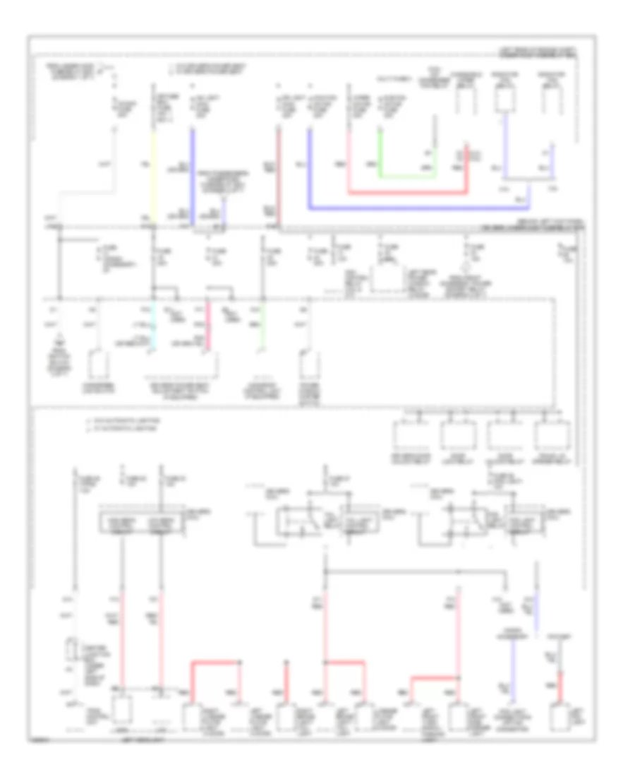 Power Distribution Wiring Diagram (4 of 7) for Honda Accord EX 2008