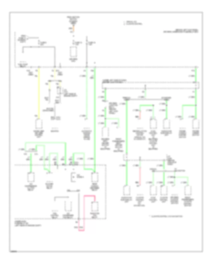 Power Distribution Wiring Diagram 7 of 7 for Honda Accord EX 2008