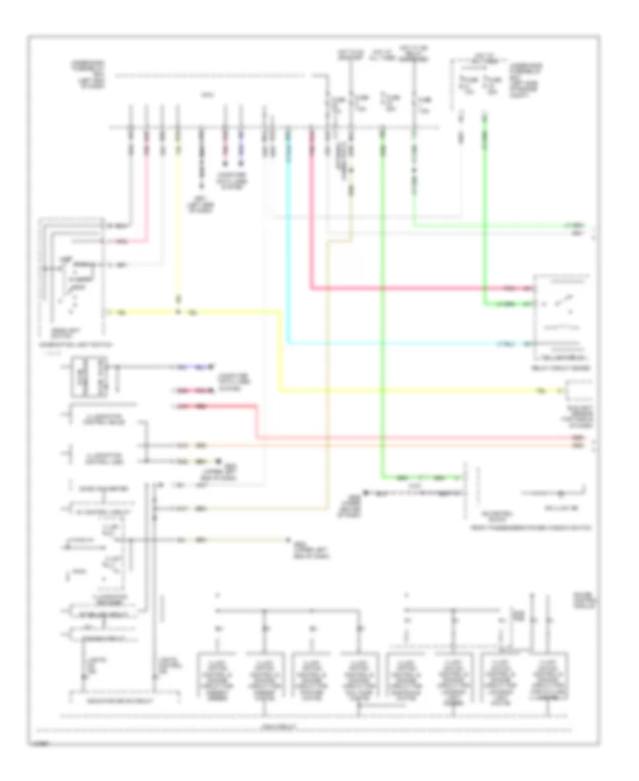 Instrument Illumination Wiring Diagram, Except Hybrid (1 of 2) for Honda Accord EX 2014