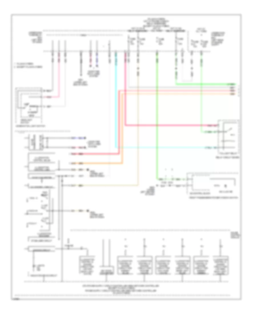 Instrument Illumination Wiring Diagram, Hybrid (1 of 3) for Honda Accord EX 2014