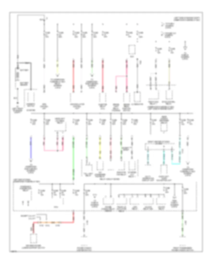 Power Distribution Wiring Diagram Except Hybrid 1 of 6 for Honda Accord EX 2014