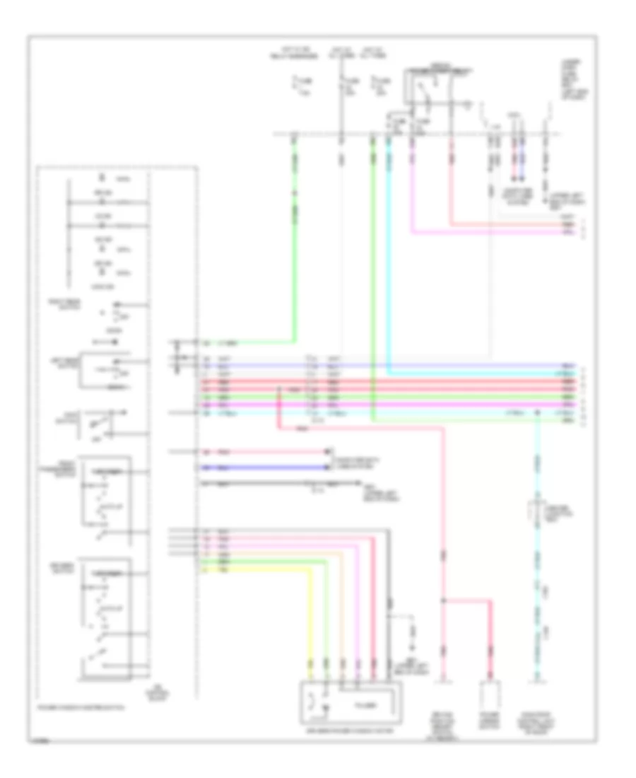 Power Windows Wiring Diagram Except Hybrid 1 of 2 for Honda Accord EX 2014