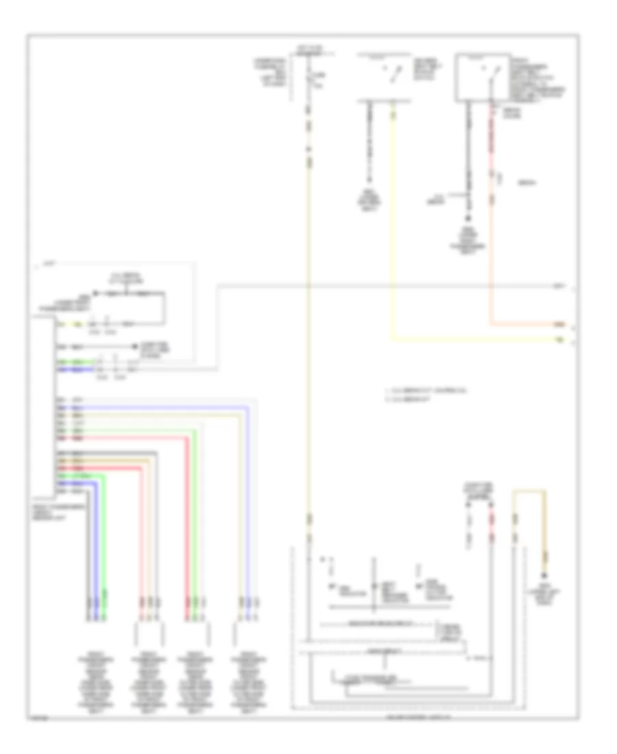 Supplemental Restraints Wiring Diagram, Except Hybrid (2 of 3) for Honda Accord EX 2014