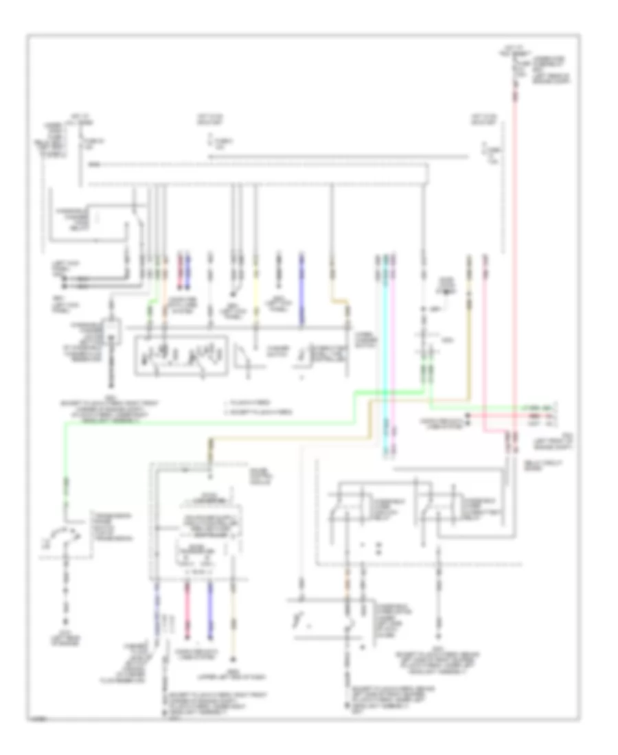 Электросхема стеклоочистителя, дворников и омывателя, Гибрид для Honda Accord EX 2014