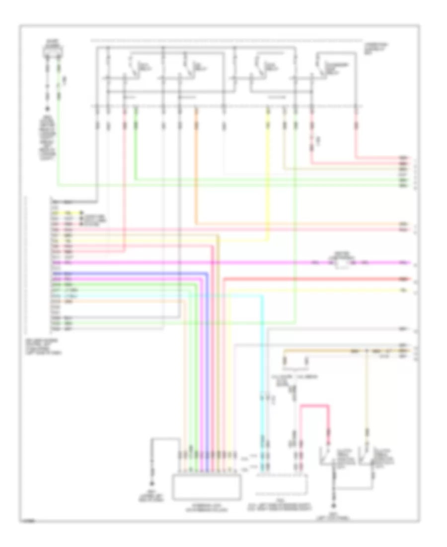 Forced Entry Wiring Diagram Except Hybrid 1 of 6 for Honda Accord EX 2014