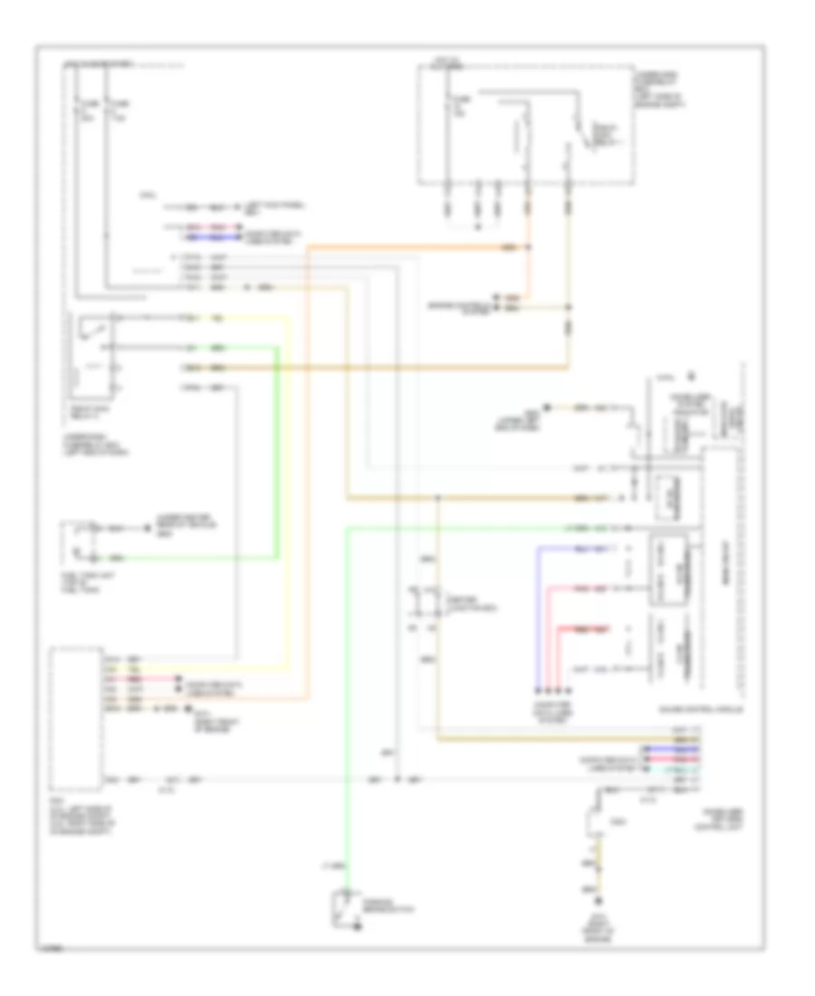 Immobilizer Wiring Diagram, Except Hybrid for Honda Accord EX 2014
