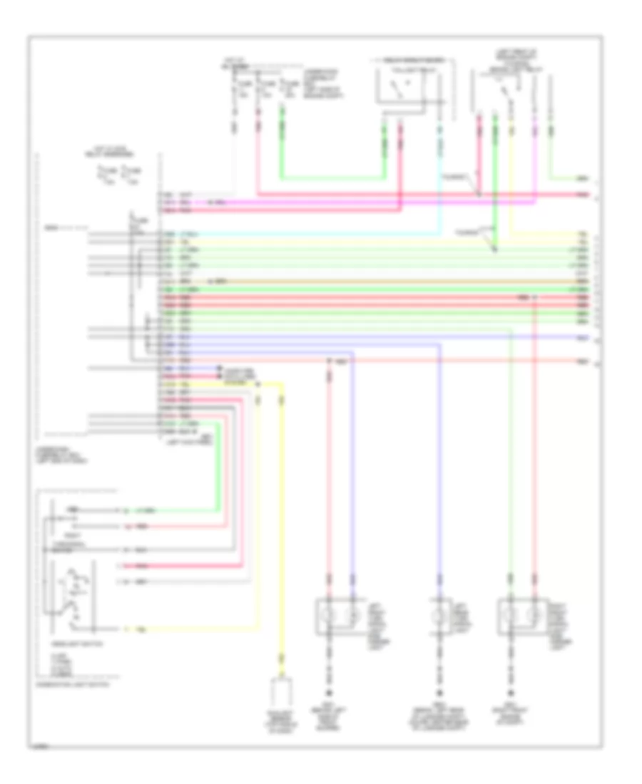 Exterior Lamps Wiring Diagram Except Hybrid 1 of 4 for Honda Accord EX 2014