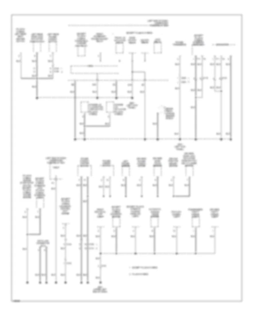 Ground Distribution Wiring Diagram, Hybrid (5 of 6) for Honda Accord EX 2014