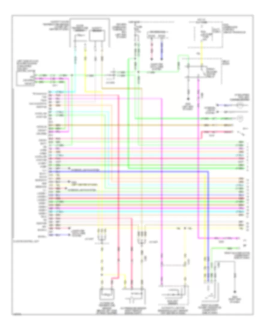 Automatic AC Wiring Diagram, without Memory (1 of 3) for Honda Odyssey Touring Elite 2014
