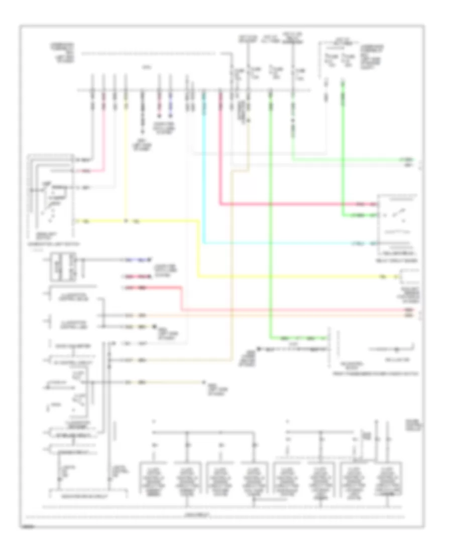 Instrument Illumination Wiring Diagram 1 of 2 for Honda Accord Sport 2013
