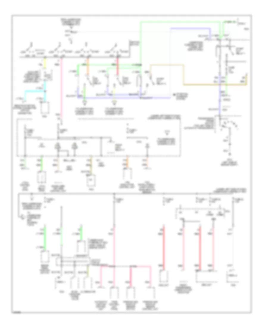 Power Distribution Wiring Diagram (6 of 8) for Honda Pilot EX 2009