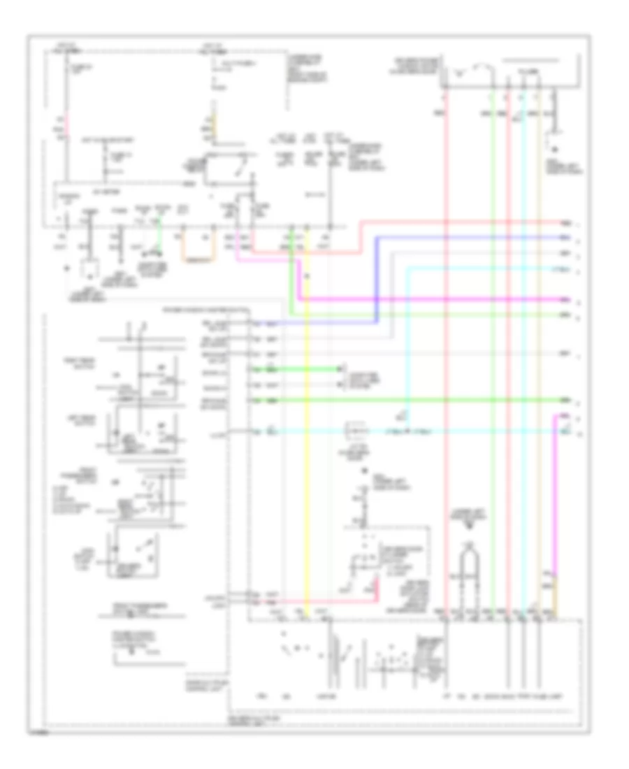 Power Windows Wiring Diagram 1 of 2 for Honda Pilot EX 2009