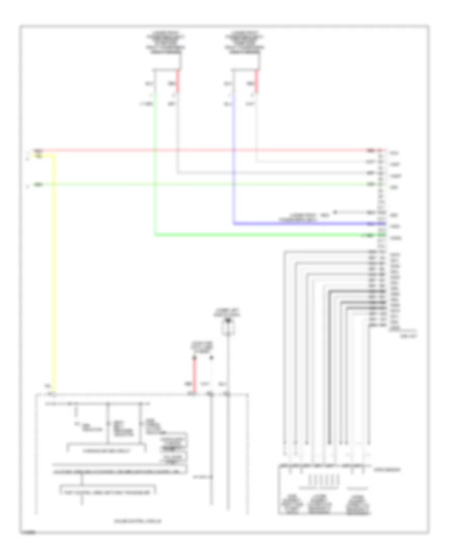 Supplemental Restraints Wiring Diagram (3 of 3) for Honda Pilot EX 2009