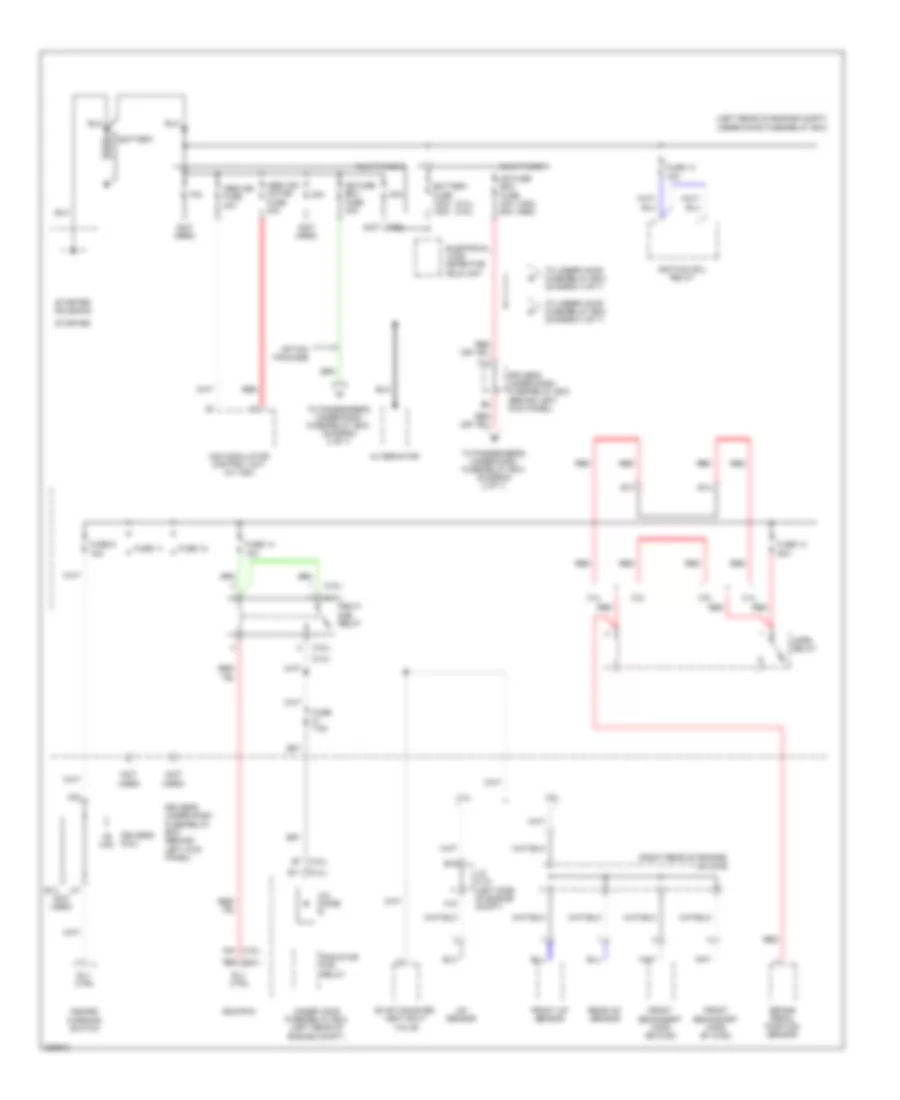 Power Distribution Wiring Diagram 1 of 7 for Honda Accord LX 2008