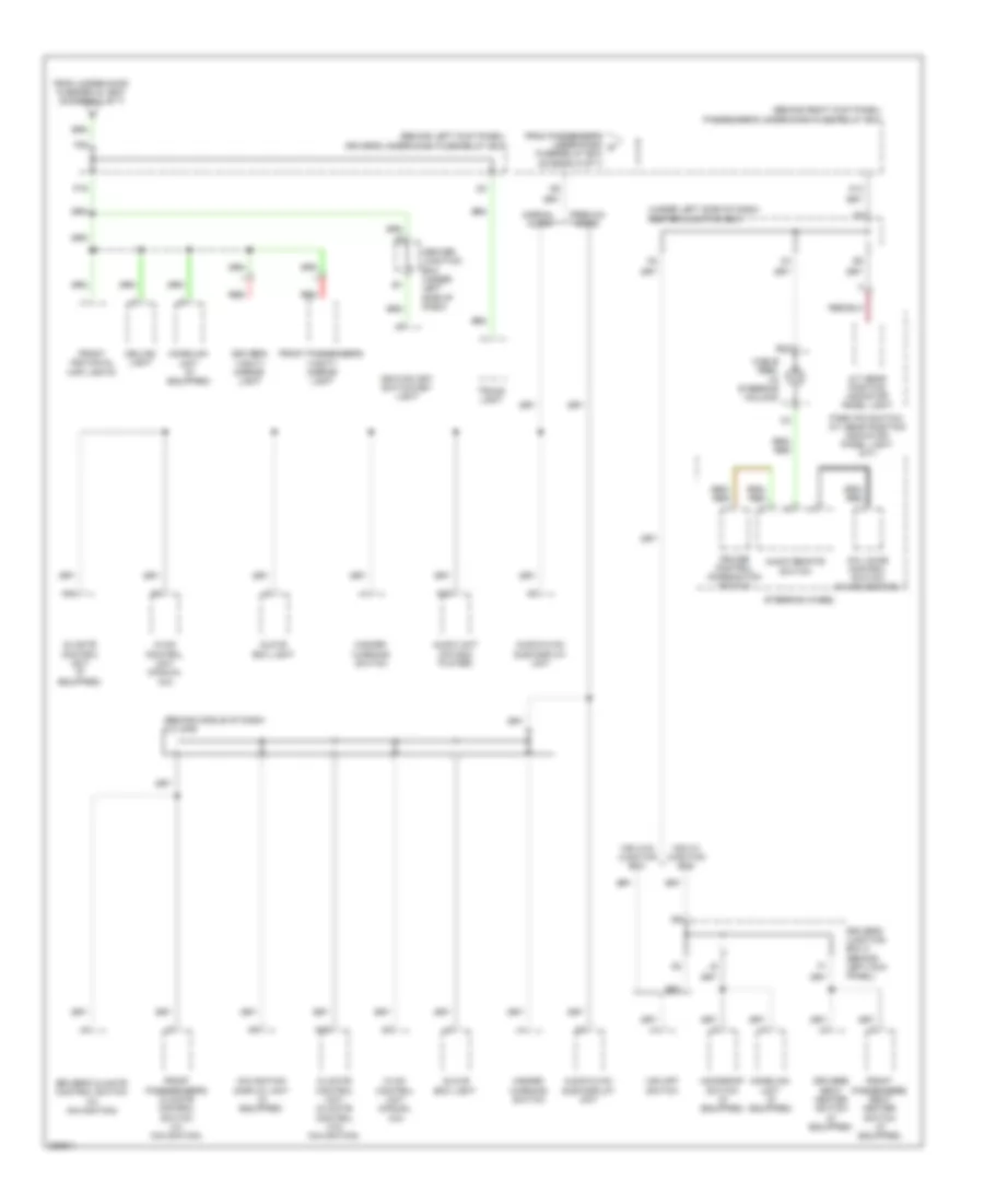 Power Distribution Wiring Diagram (5 of 7) for Honda Accord LX 2008