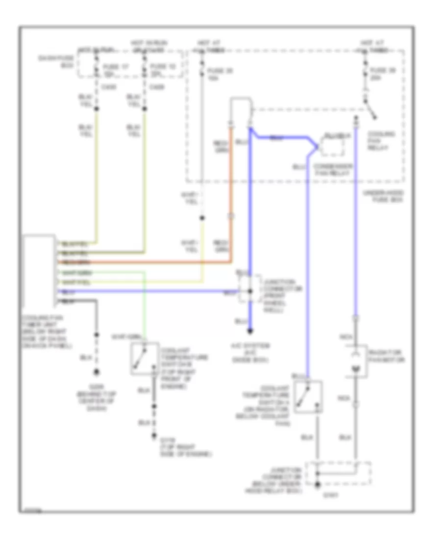 2 1L Cooling Fan Wiring Diagram with A C for Honda Prelude Si 1991