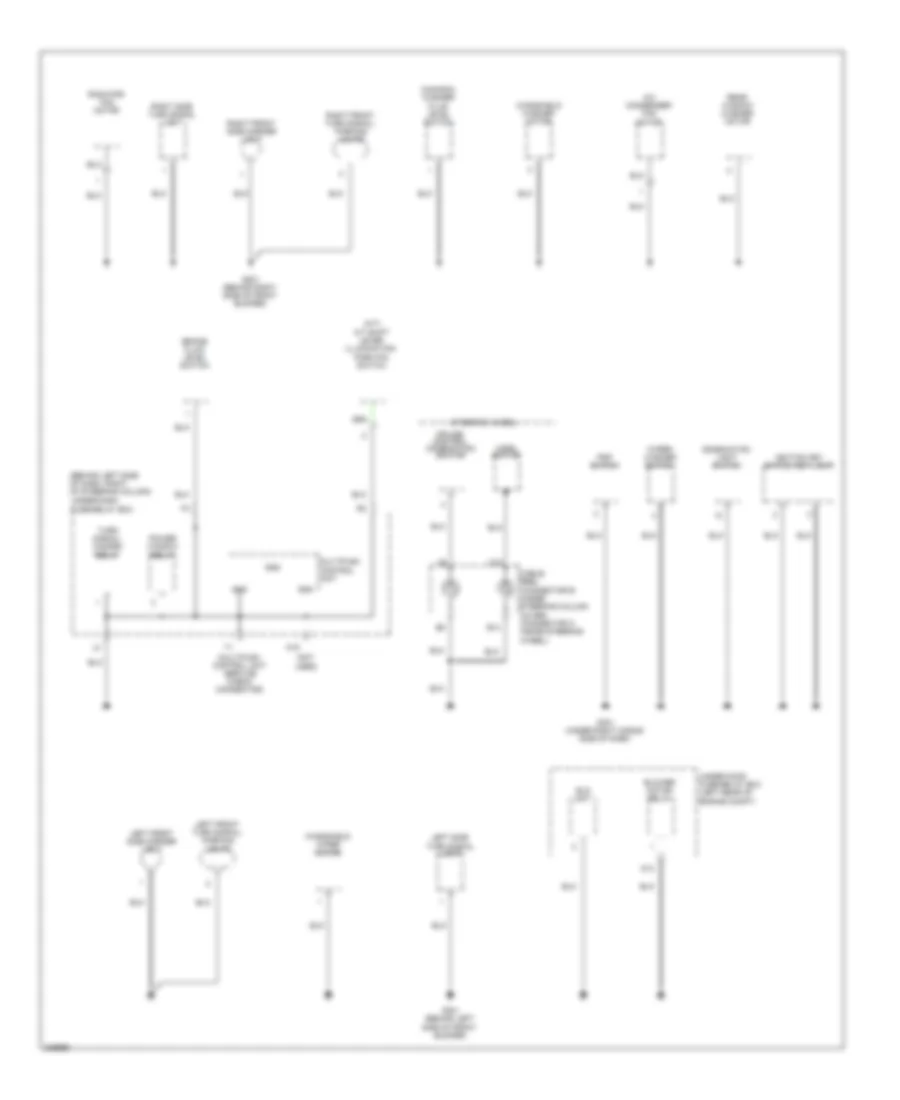 Ground Distribution Wiring Diagram (2 of 4) for Honda Element EX 2011