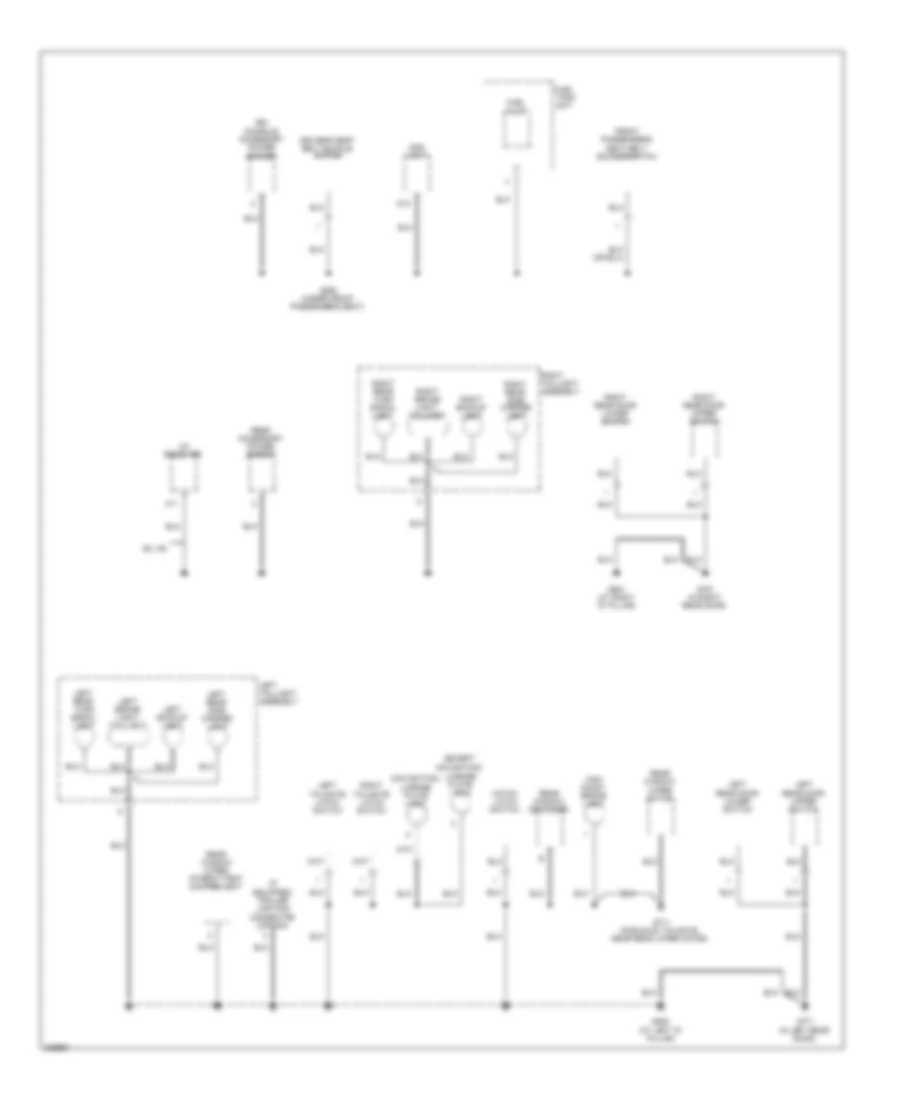 Ground Distribution Wiring Diagram 4 of 4 for Honda Element EX 2011