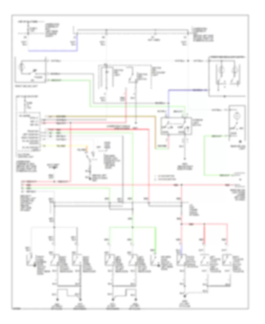 Courtesy Lamps Wiring Diagram Except LX for Honda Element EX 2011