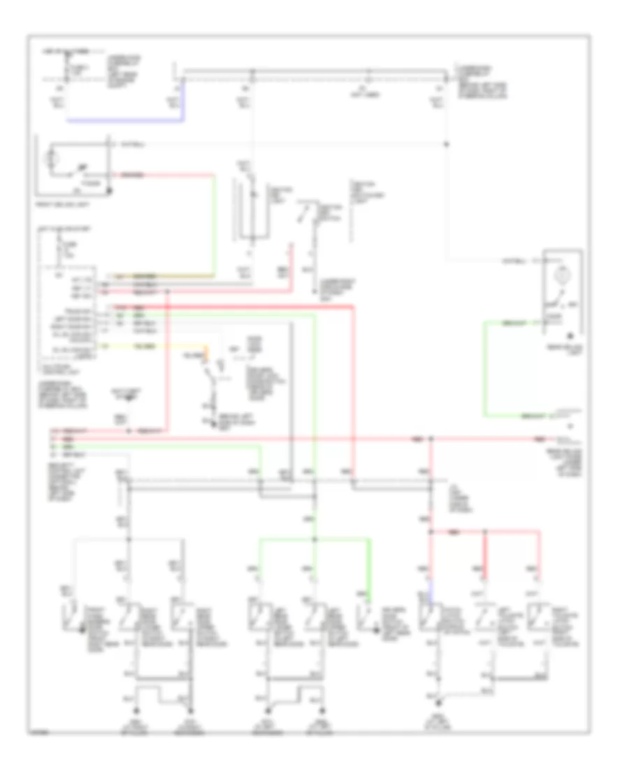 Courtesy Lamps Wiring Diagram, LX for Honda Element EX 2011