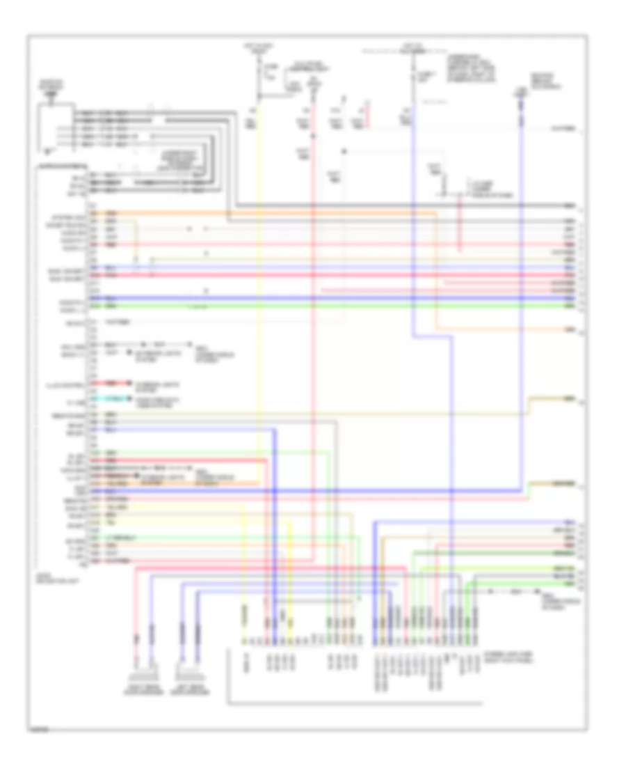 Navigation Wiring Diagram 1 of 3 for Honda Element EX 2011