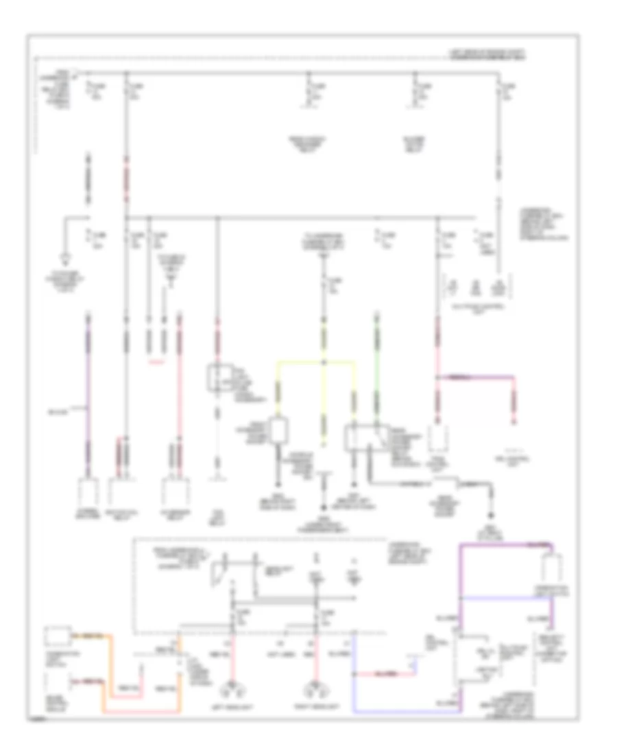 Power Distribution Wiring Diagram (2 of 4) for Honda Element EX 2011