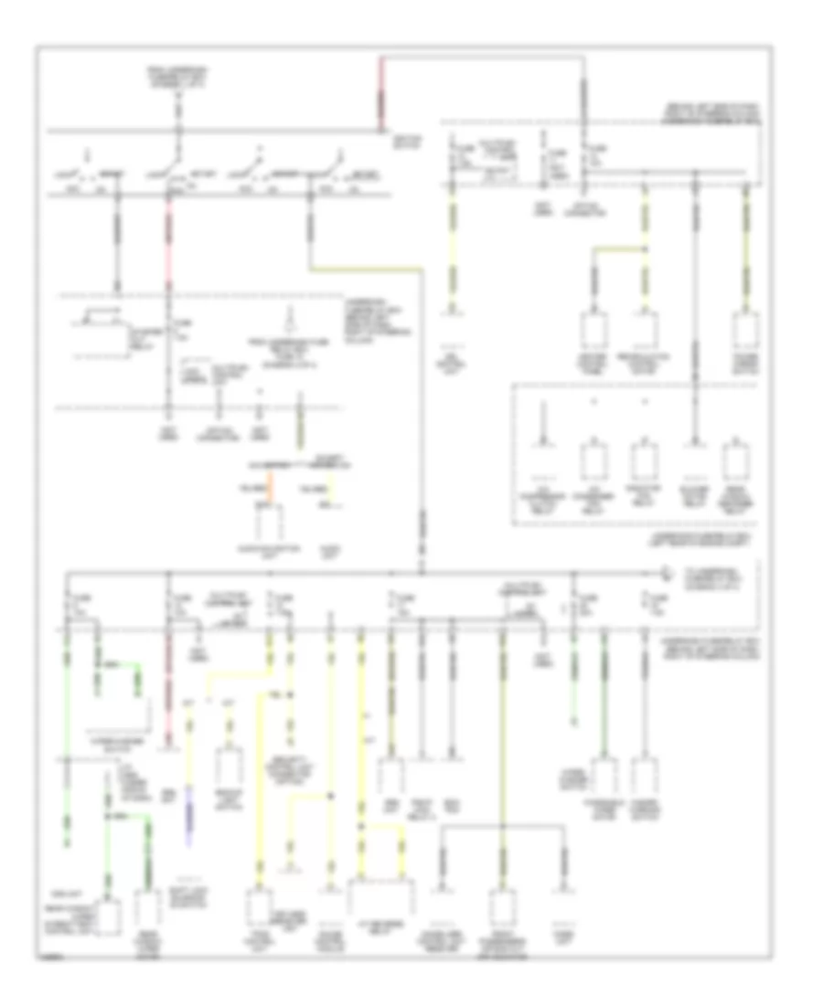 Power Distribution Wiring Diagram (3 of 4) for Honda Element EX 2011