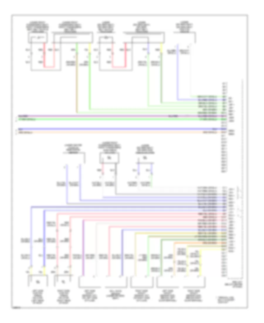Supplemental Restraints Wiring Diagram 3 of 3 for Honda Element EX 2011
