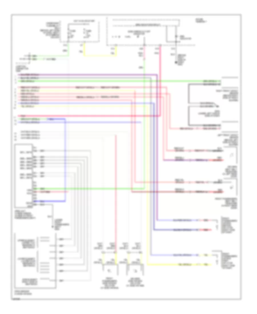 Supplemental Restraints Wiring Diagram (2 of 2) for Honda Element EX 2006
