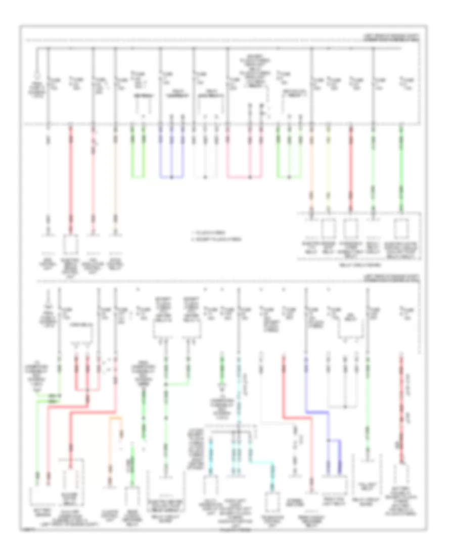 Power Distribution Wiring Diagram, Hybrid (5 of 5) for Honda Accord EX-L 2014