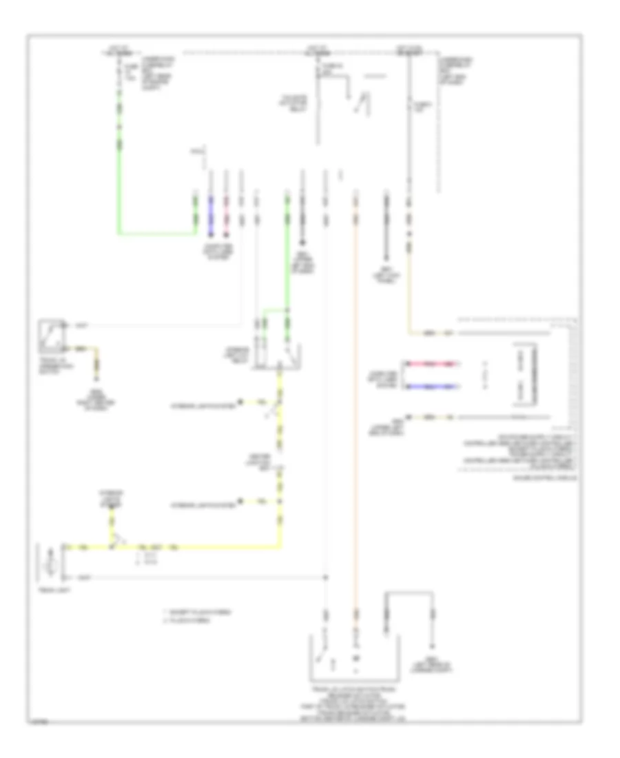 Trunk Release Wiring Diagram, Hybrid for Honda Accord EX-L 2014