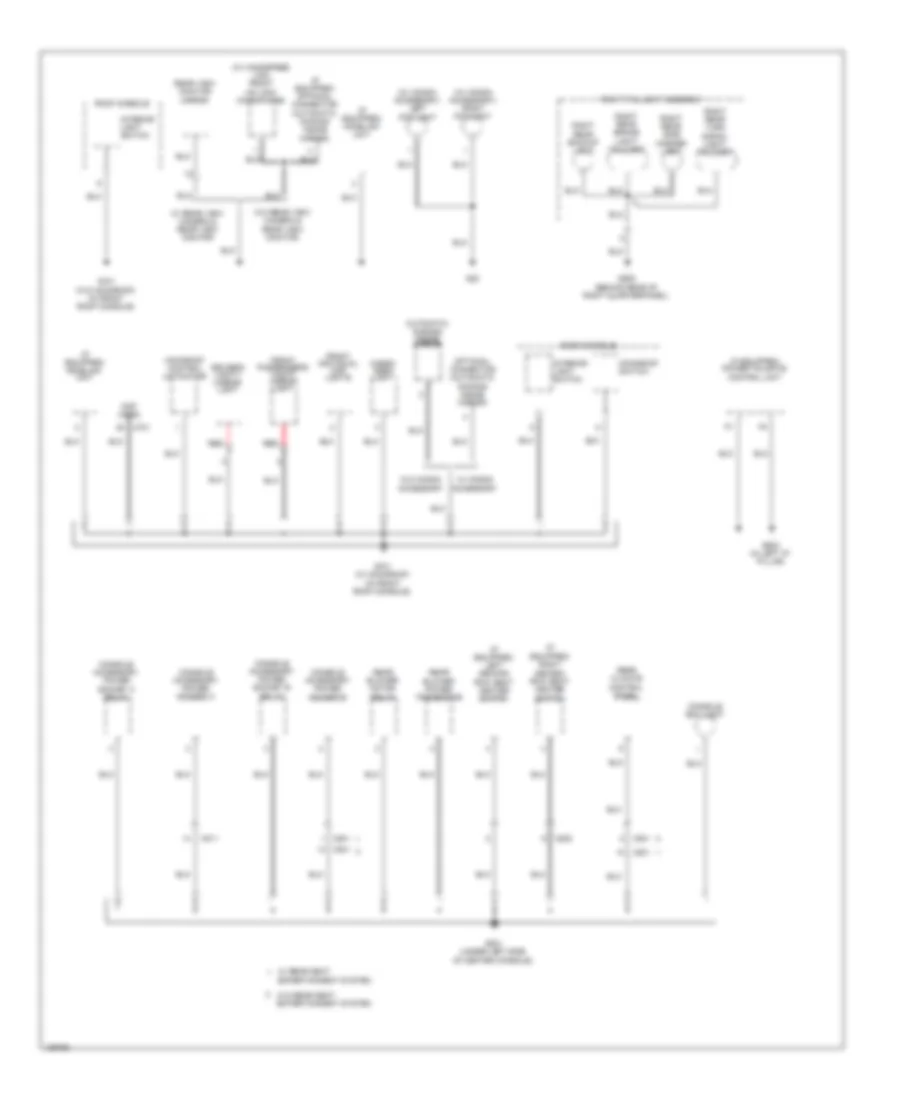 Ground Distribution Wiring Diagram 5 of 5 for Honda Pilot EX 2014