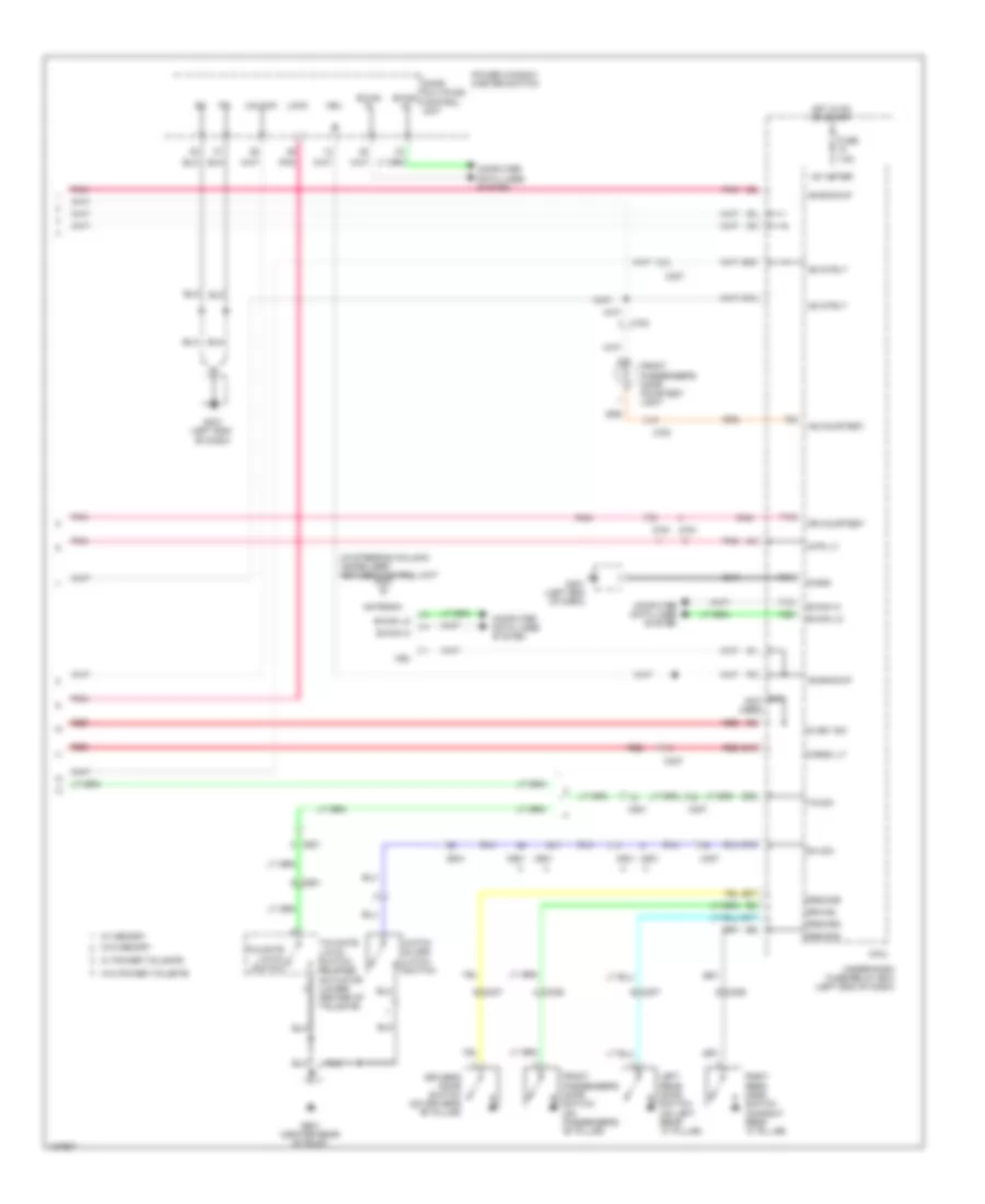 Courtesy Lamps Wiring Diagram (3 of 3) for Honda Pilot EX 2014