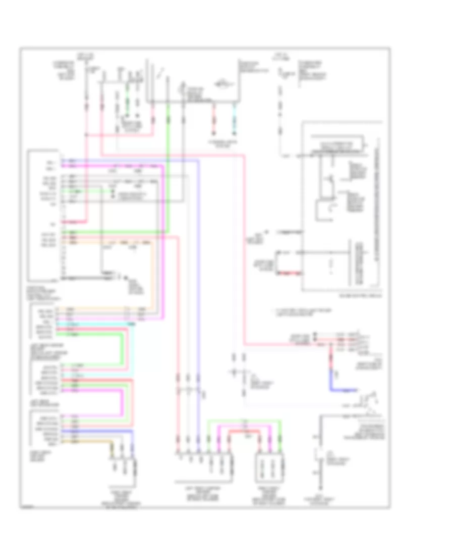 Parking Assistant Wiring Diagram, Except Honda Accessory for Honda Pilot EX 2014