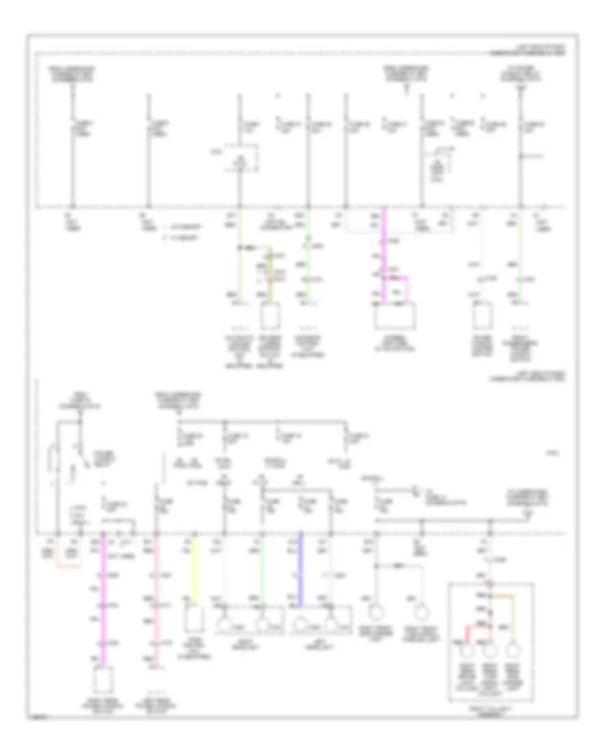 Power Distribution Wiring Diagram (5 of 9) for Honda Pilot EX 2014