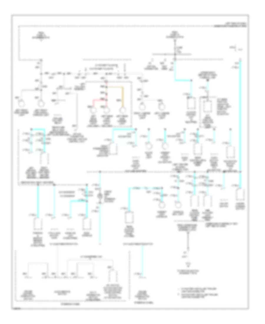 Power Distribution Wiring Diagram (6 of 9) for Honda Pilot EX 2014