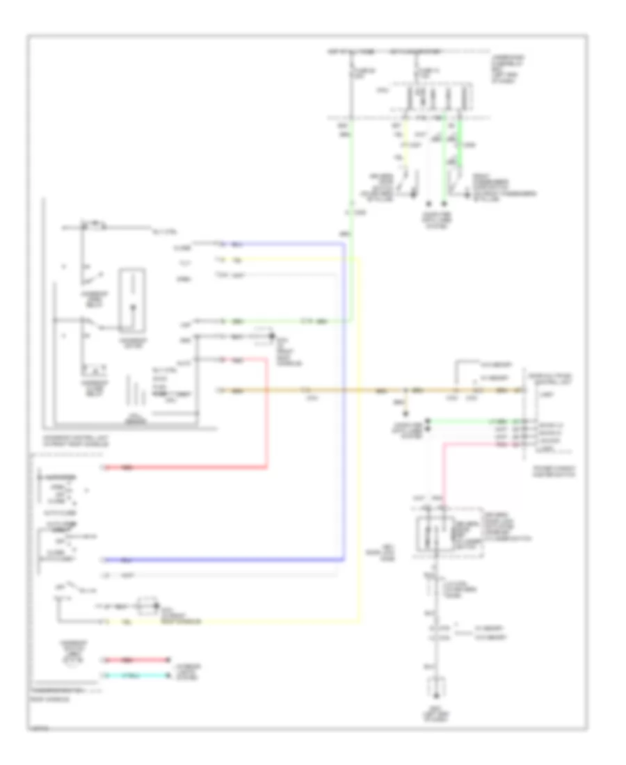 Power TopSunroof Wiring Diagram for Honda Pilot EX 2014