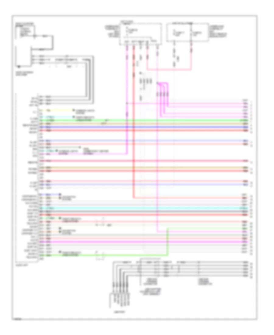 Premium Radio Wiring Diagram, without Navigation (1 of 5) for Honda Pilot EX 2014