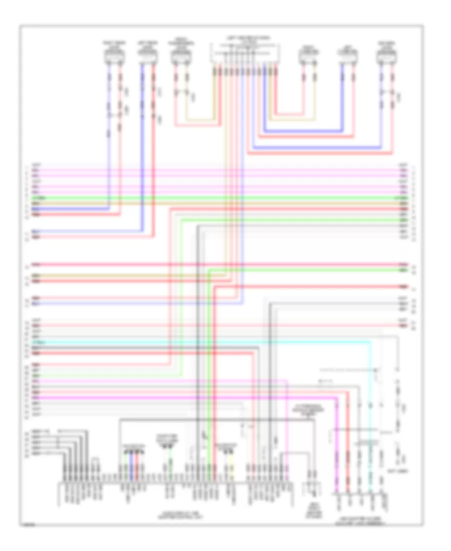 Premium Radio Wiring Diagram, without Navigation (2 of 5) for Honda Pilot EX 2014