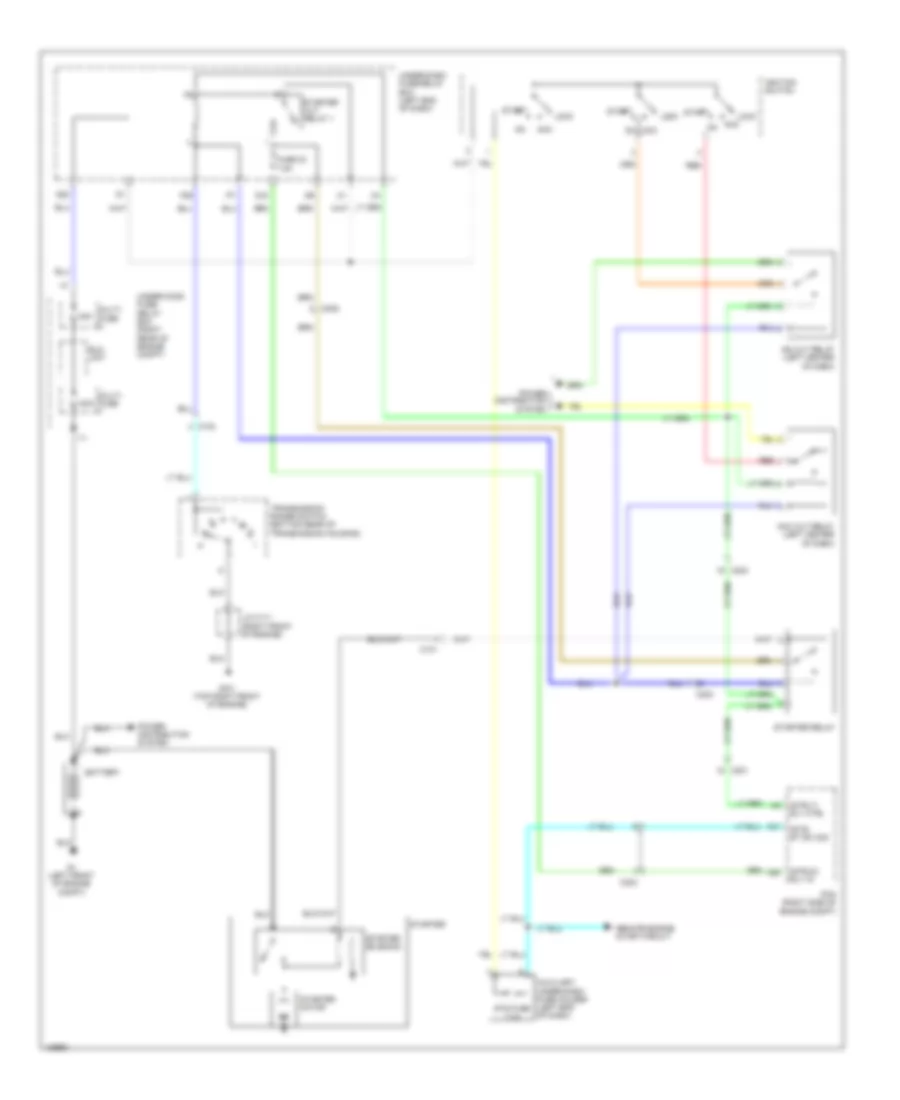 Starting Wiring Diagram for Honda Pilot EX 2014