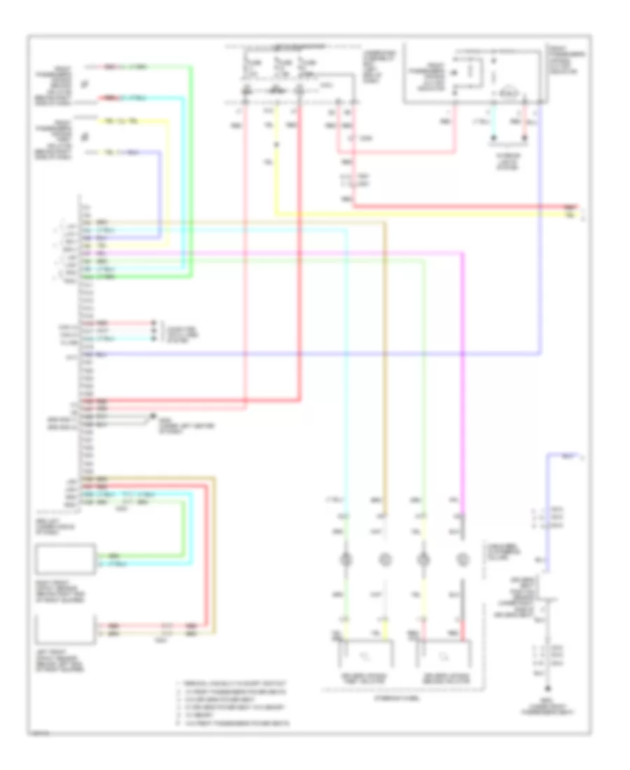 Supplemental Restraints Wiring Diagram 1 of 3 for Honda Pilot EX 2014
