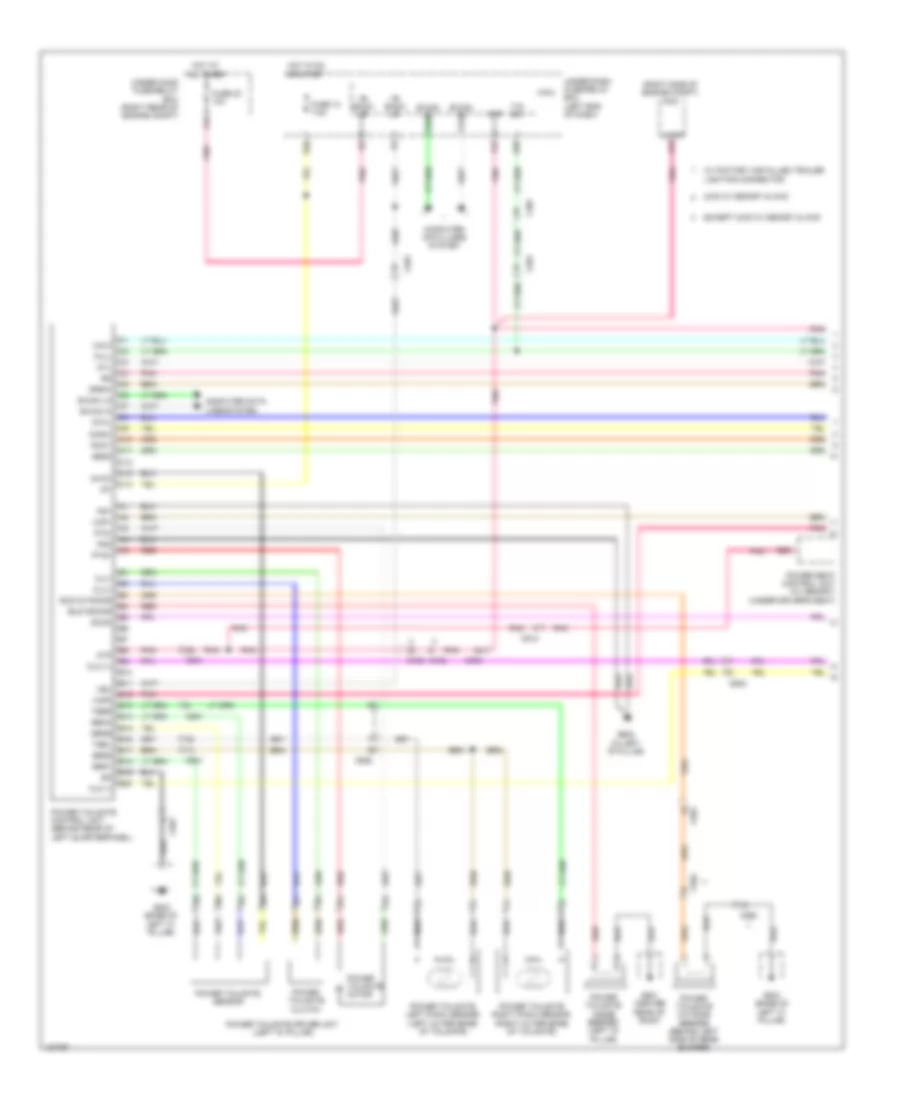 Power Tailgate Wiring Diagram (1 of 2) for Honda Pilot EX 2014