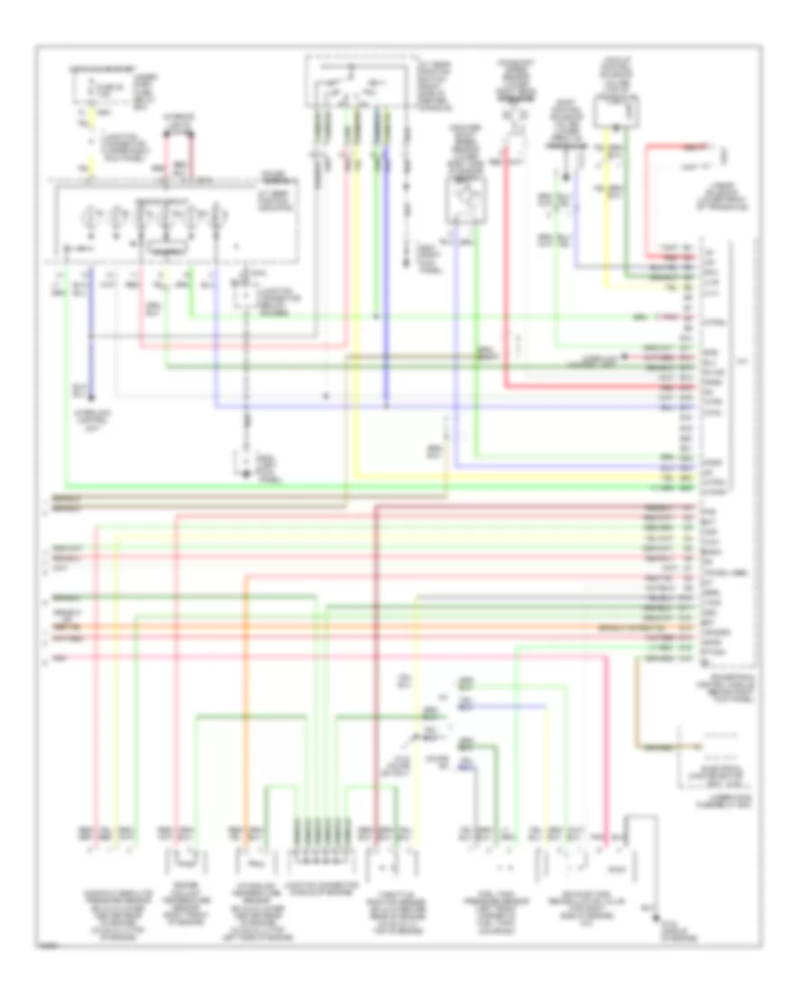 1.6L, Engine Performance Wiring Diagrams (3 of 3) for Honda Civic HX 1996
