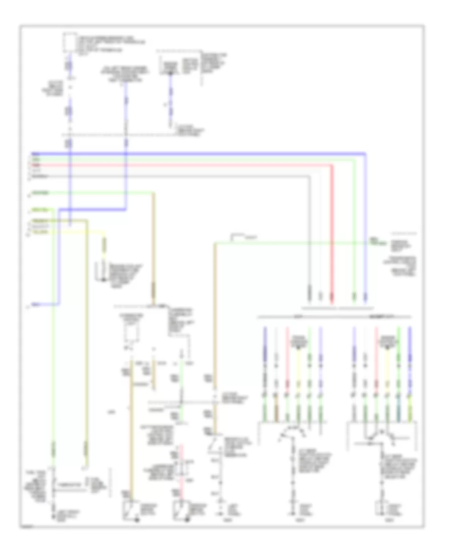 Instrument Cluster Wiring Diagram 2 of 2 for Honda Civic HX 1996